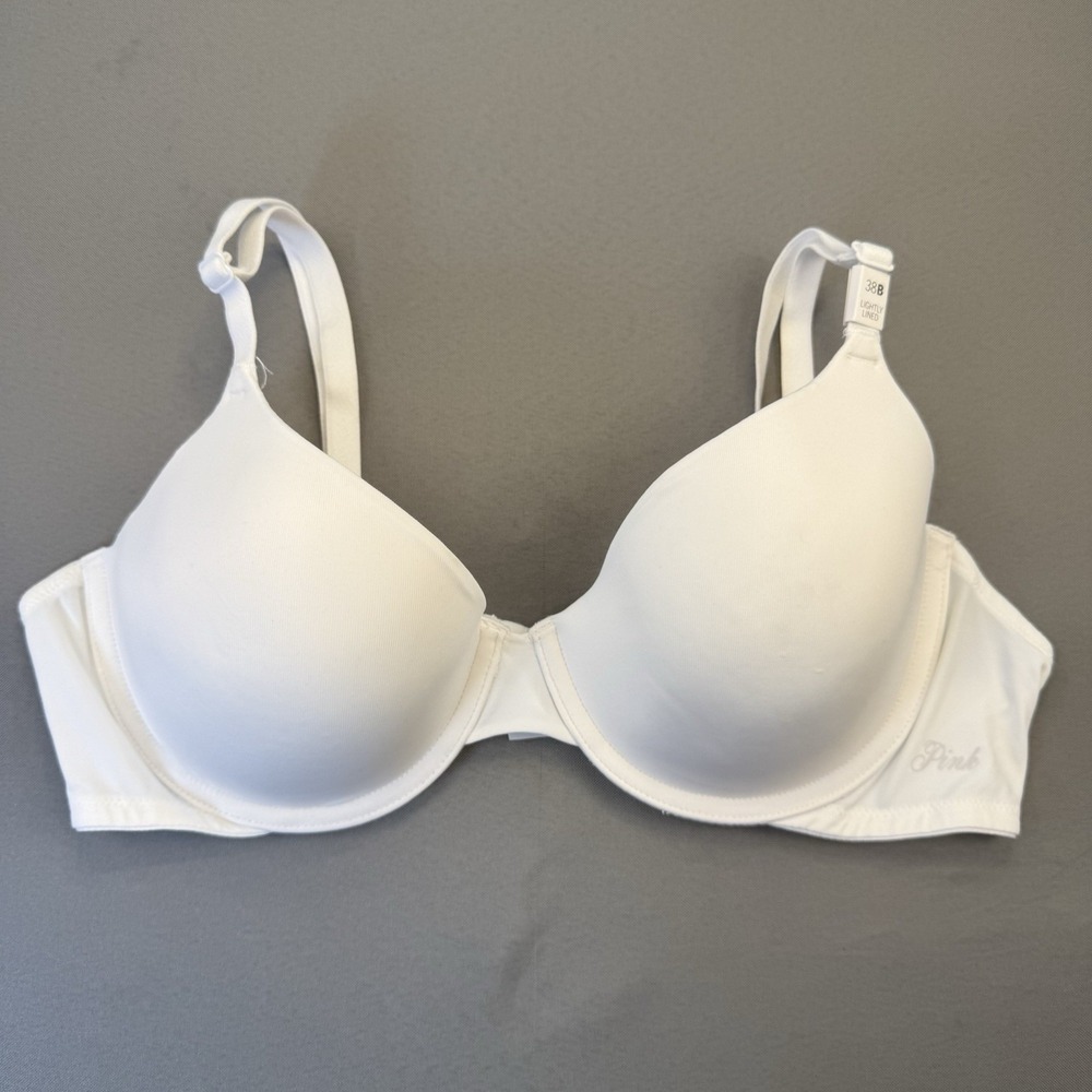 PINK VICTORIA'S SECRET Women's Wear Everywhere T-Shirt Lightly Lined Bra 34B NEW